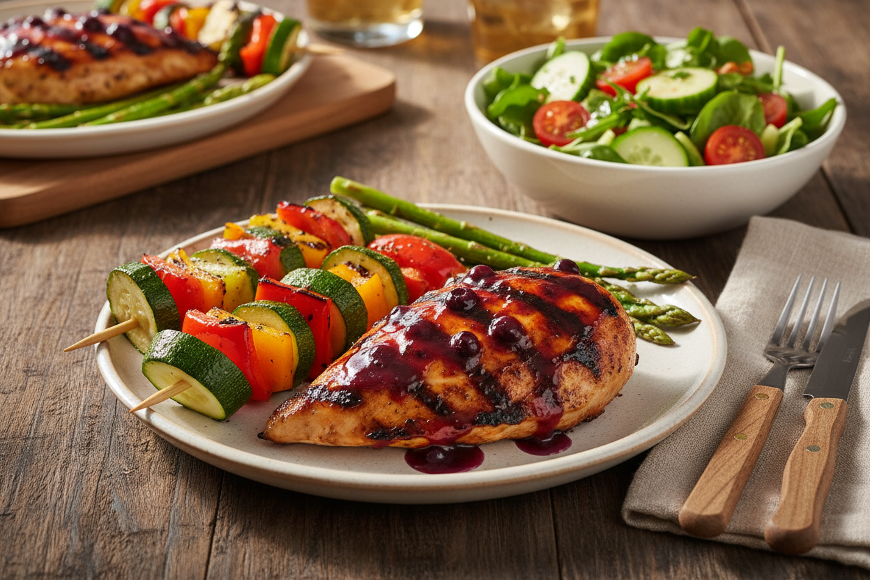 Northwoods BBQ Made with Blueberries