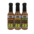 Grow A Pear Sauce Label - Mild, Medium, and Hot Varieties