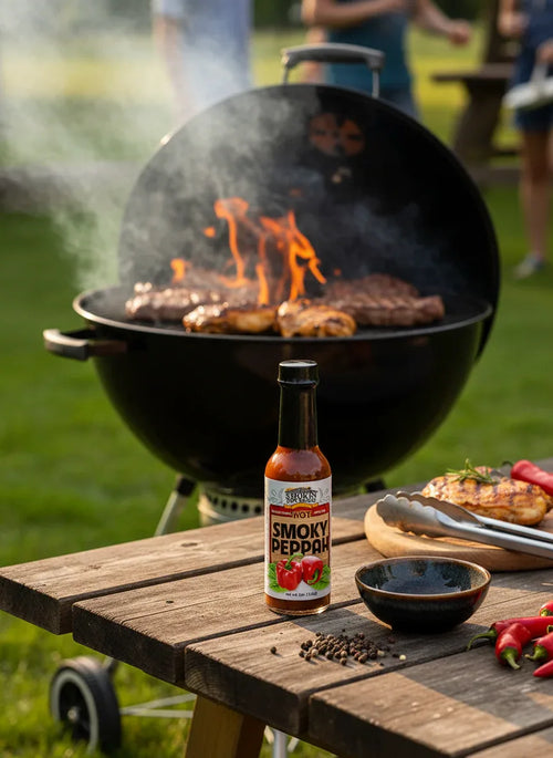 Smoky Peppah Hot Sauce - Award Winning Spicy | Smokin Tin Roof